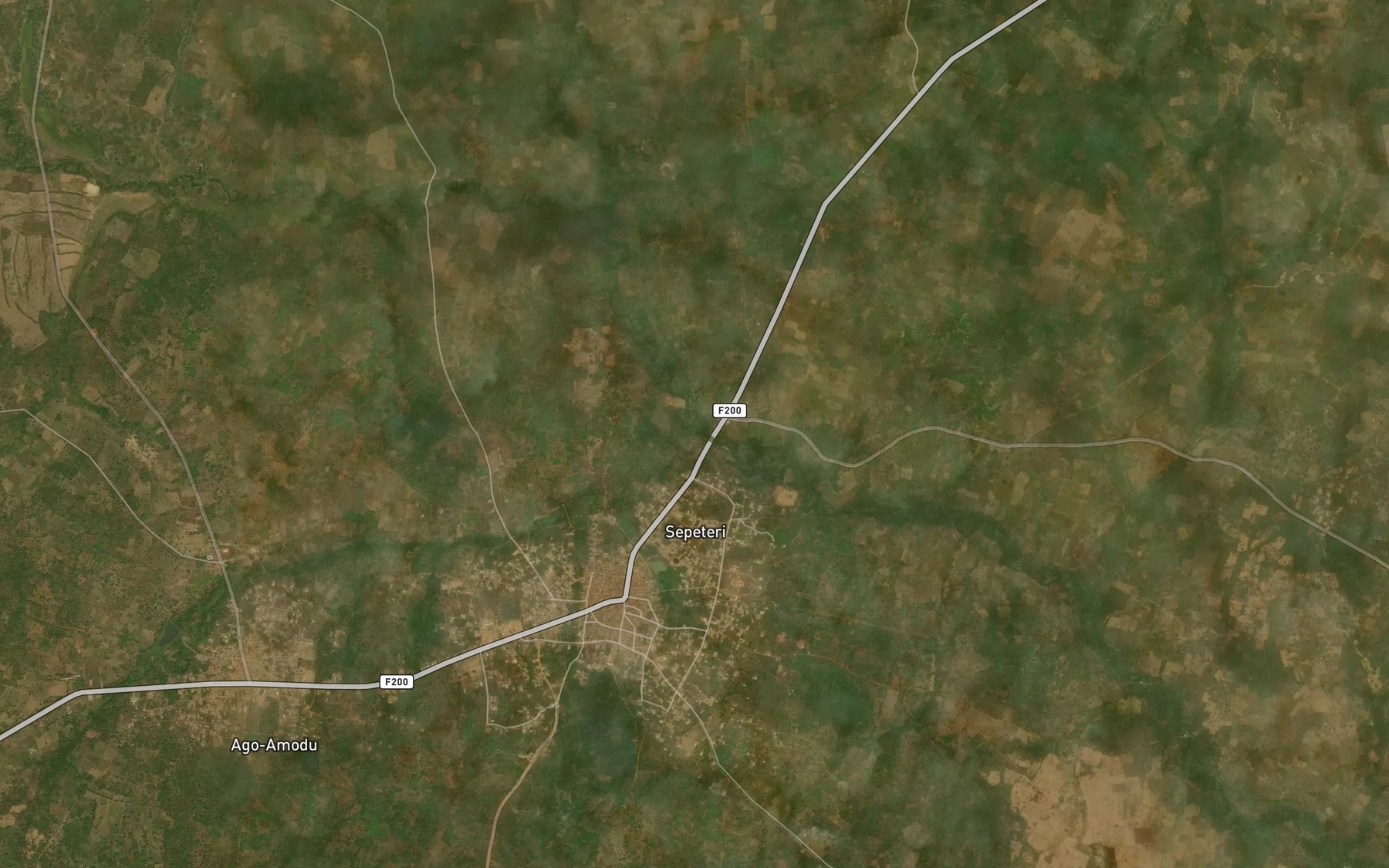 Satellite map of the River Awewole