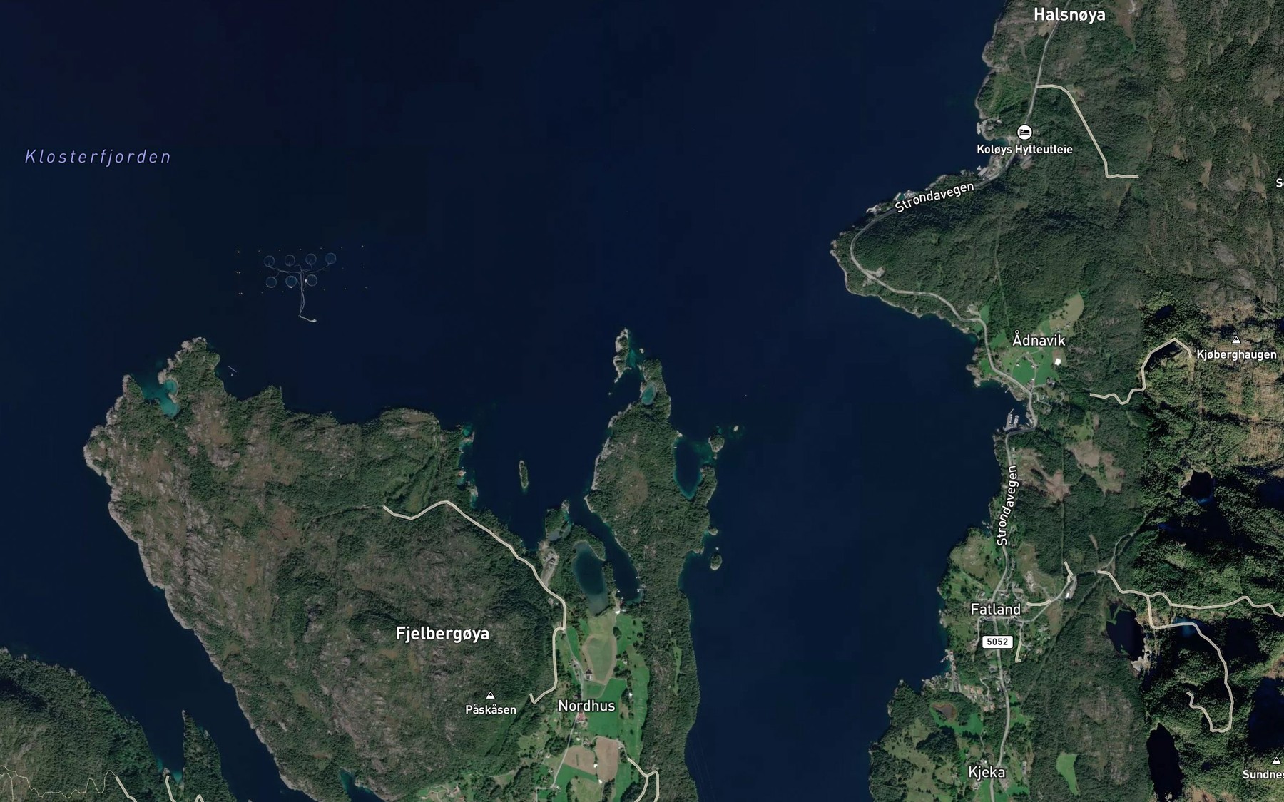 Satellite map of the Rossnespoyla