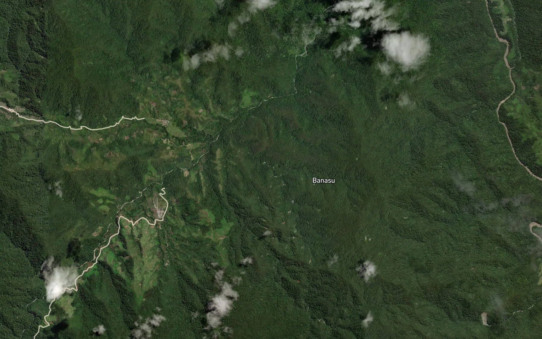 Satellite map of the Halu Supara