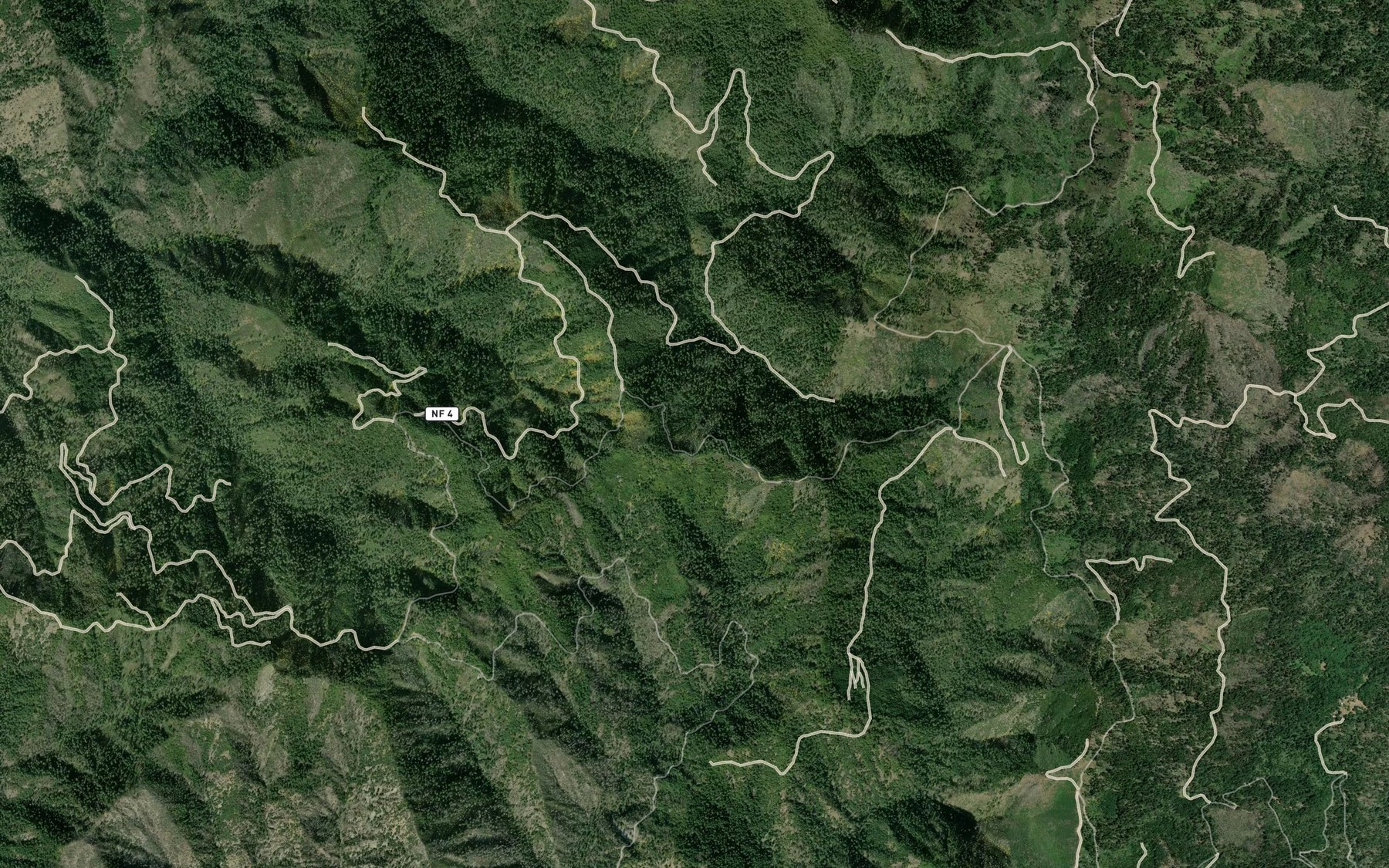 Satellite map of the Smitty Spring