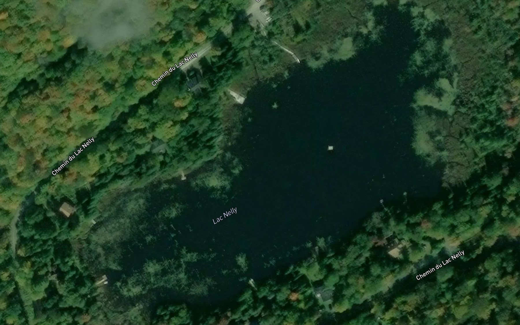Satellite map of the Lac Nelly