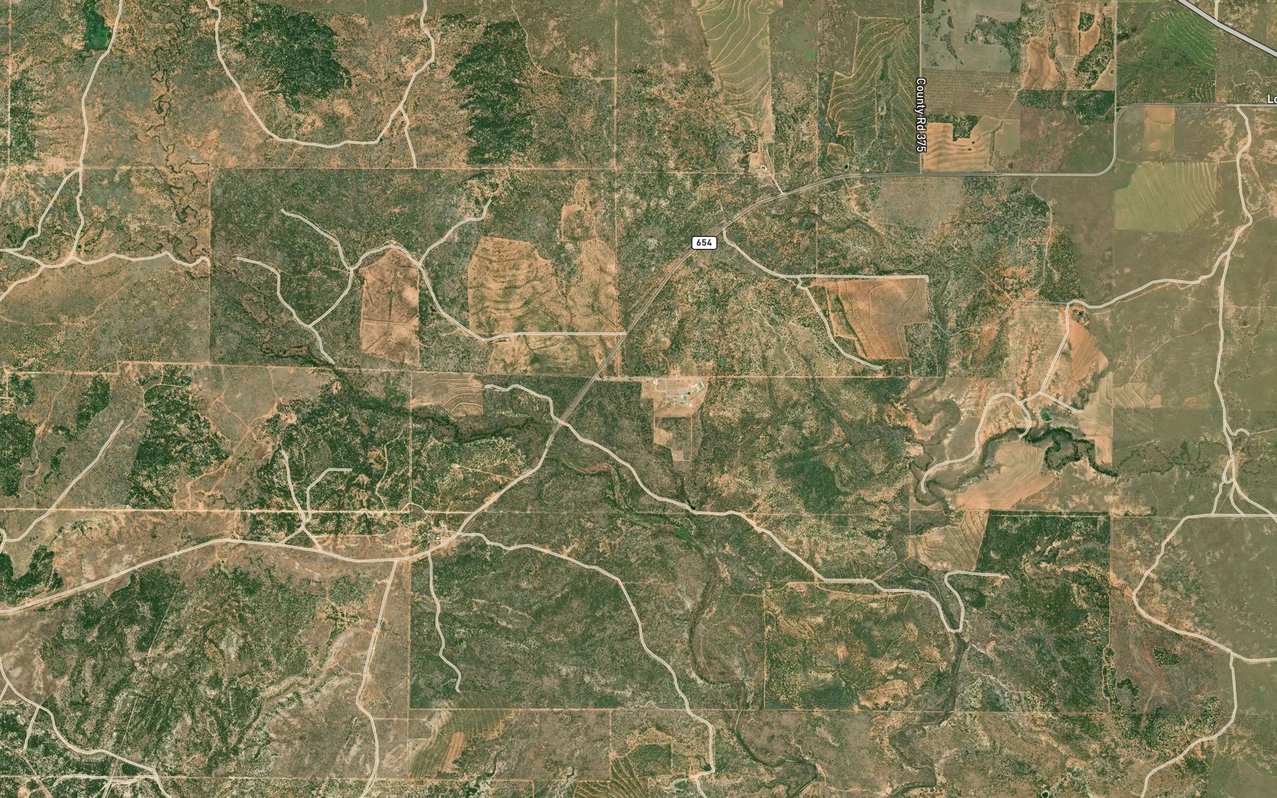 Satellite map of the Boiling Springs