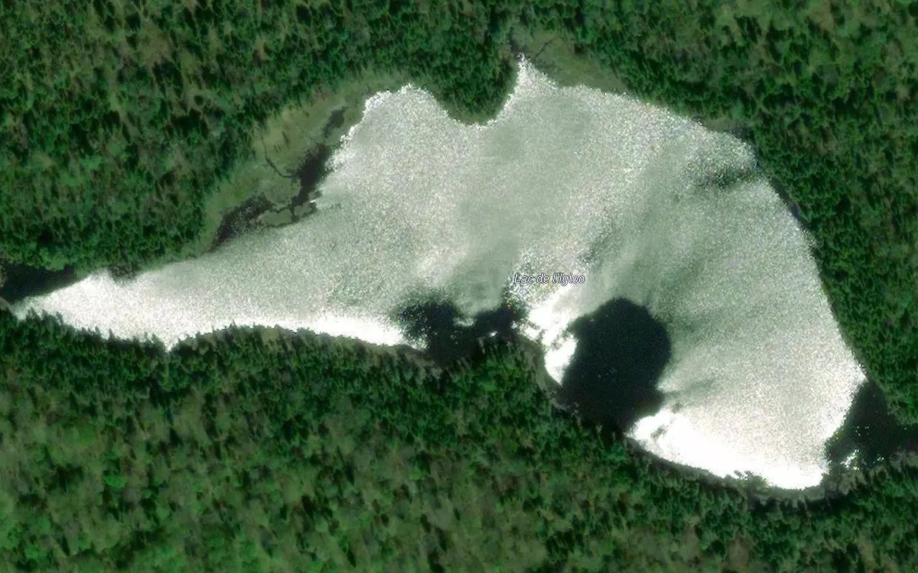Satellite map of the Lac de l'Igloo