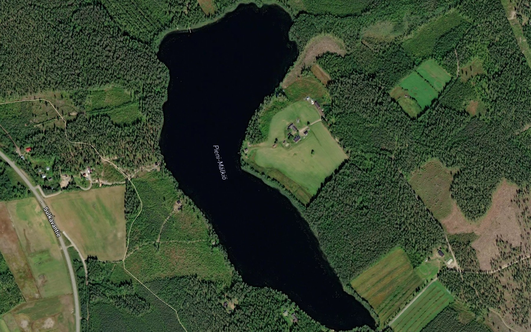 Satellite map of the Pieni-Malkio