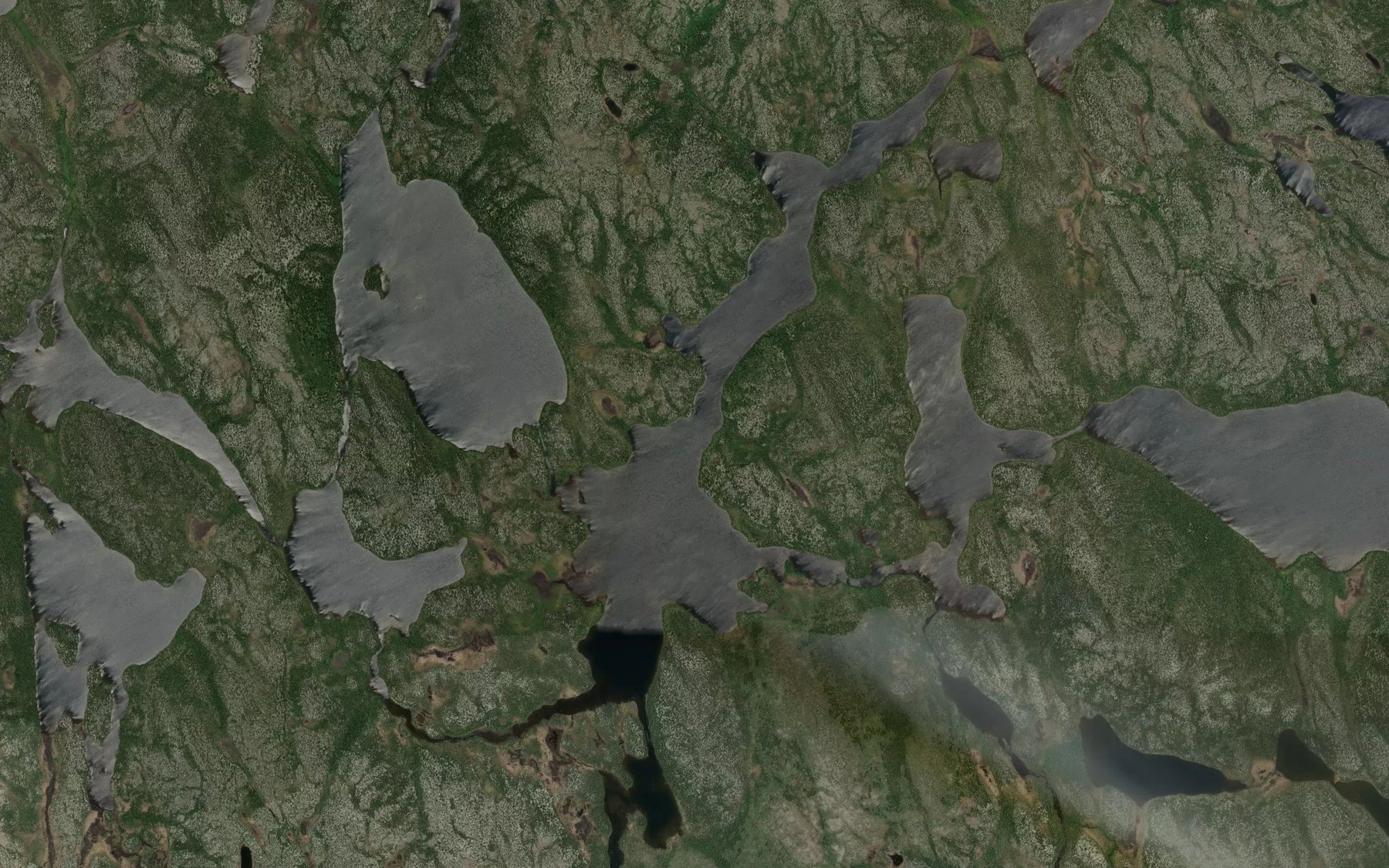 Satellite map of the Lac Denys