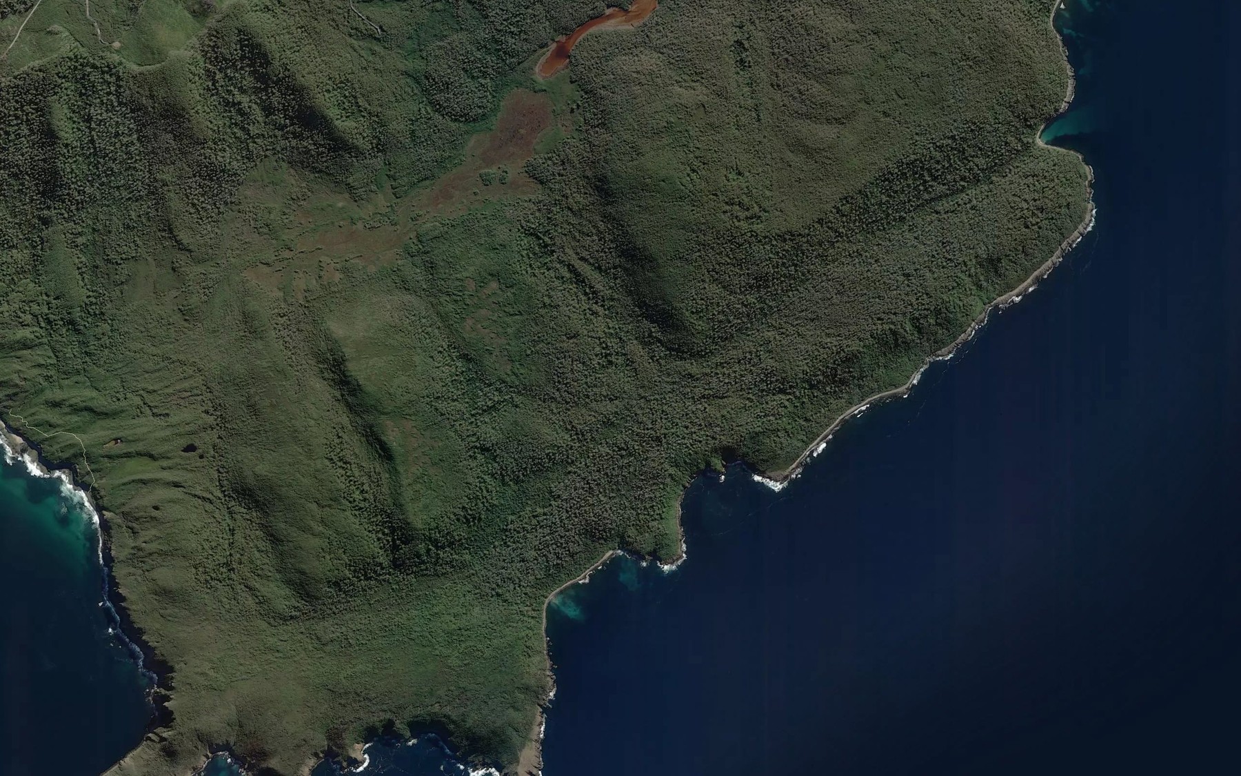 Satellite map of the Little Trumpeter Bay