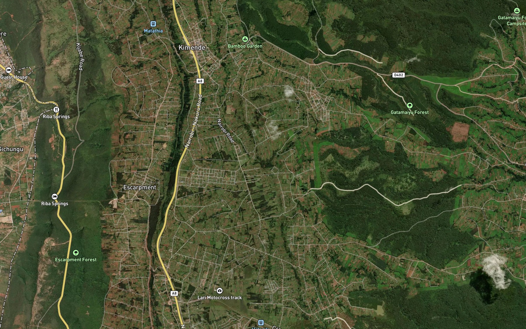 Satellite map of the Bathi