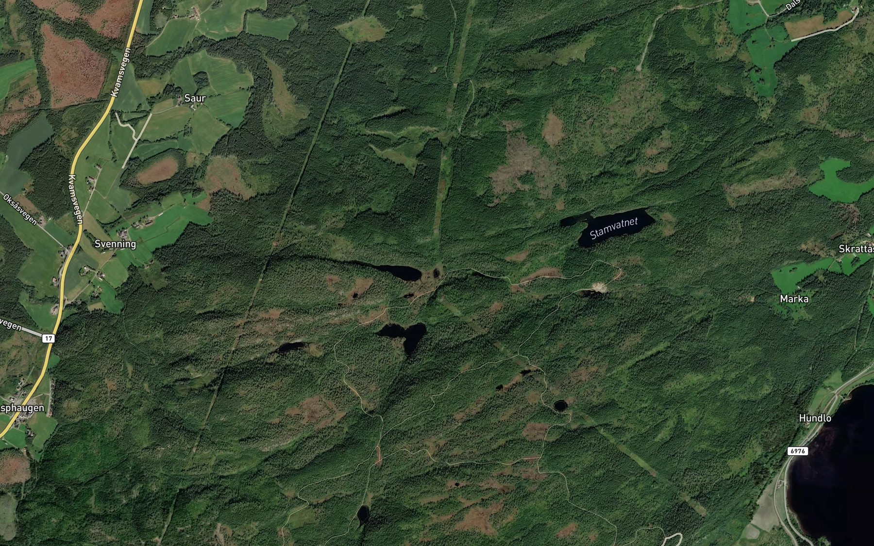 Satellite map of the Merkestjonna