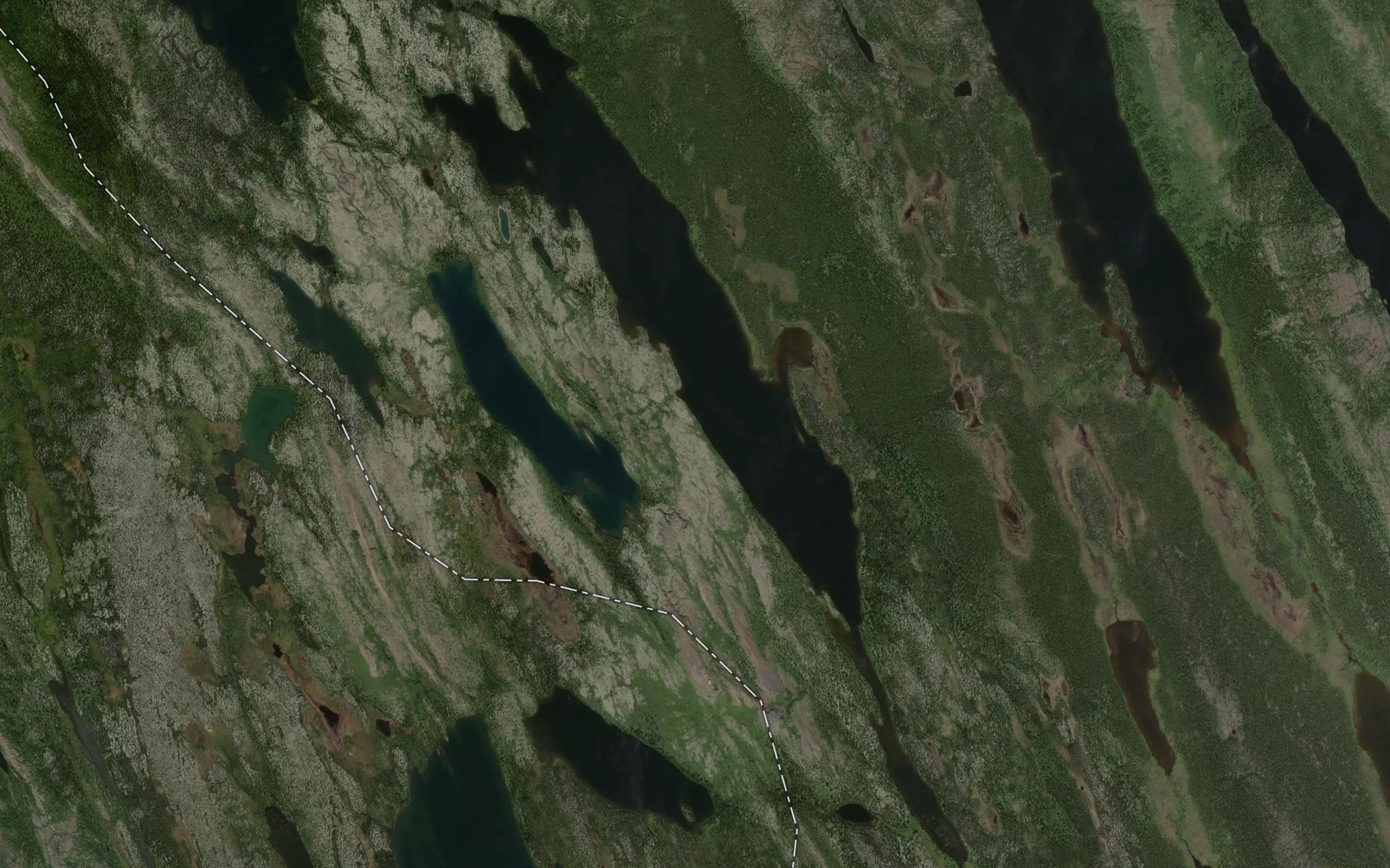 Satellite map of the Lac Meausin