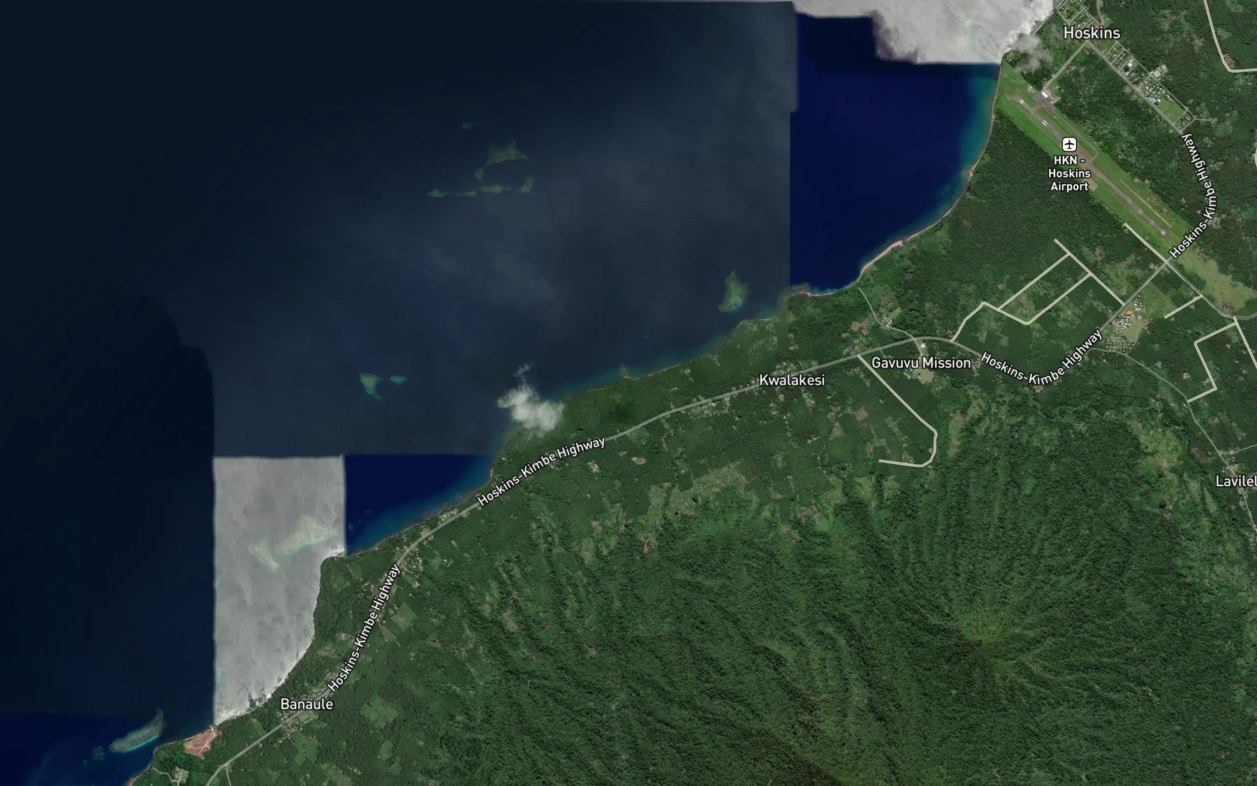 Satellite map of the Taipipi Creek
