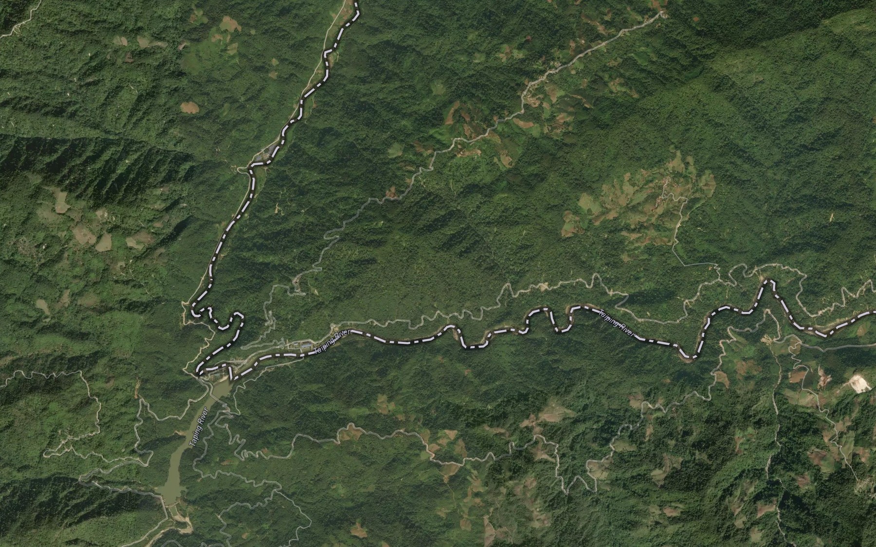 Satellite map of the Daying Jiang