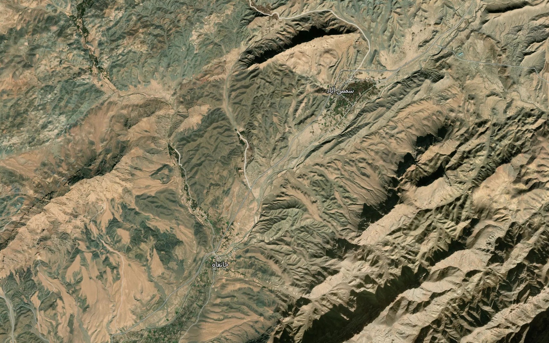 Satellite map of the Kal-e Sheydar