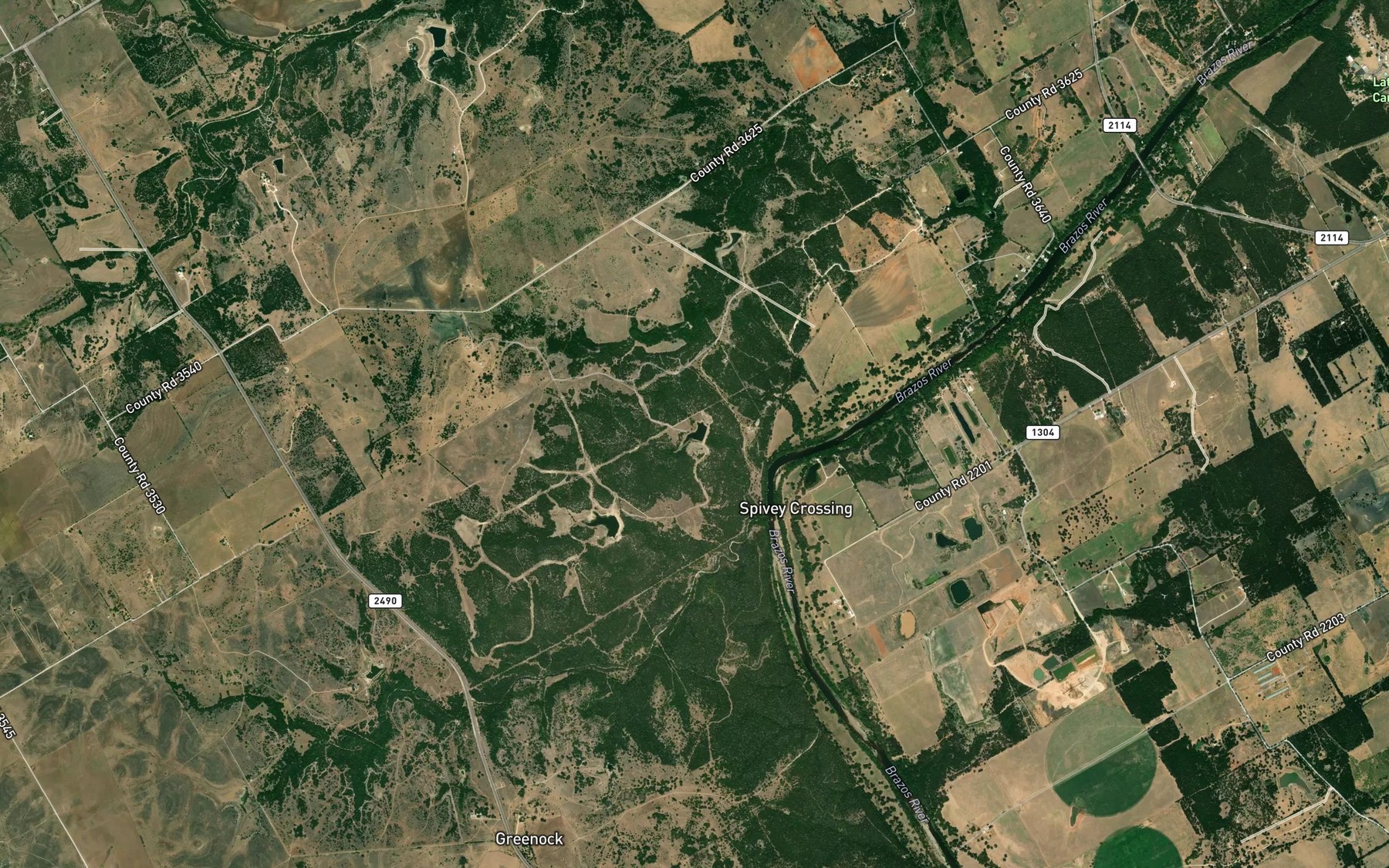 Satellite map of the K Bar Lake Number 3