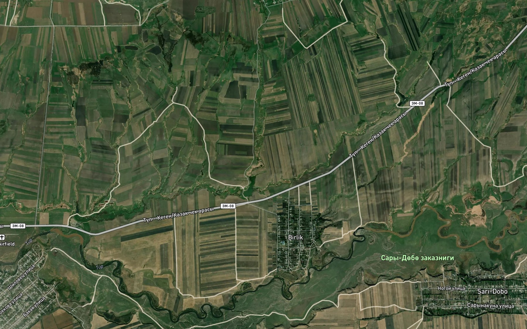 Satellite map of the Yeshki-Su