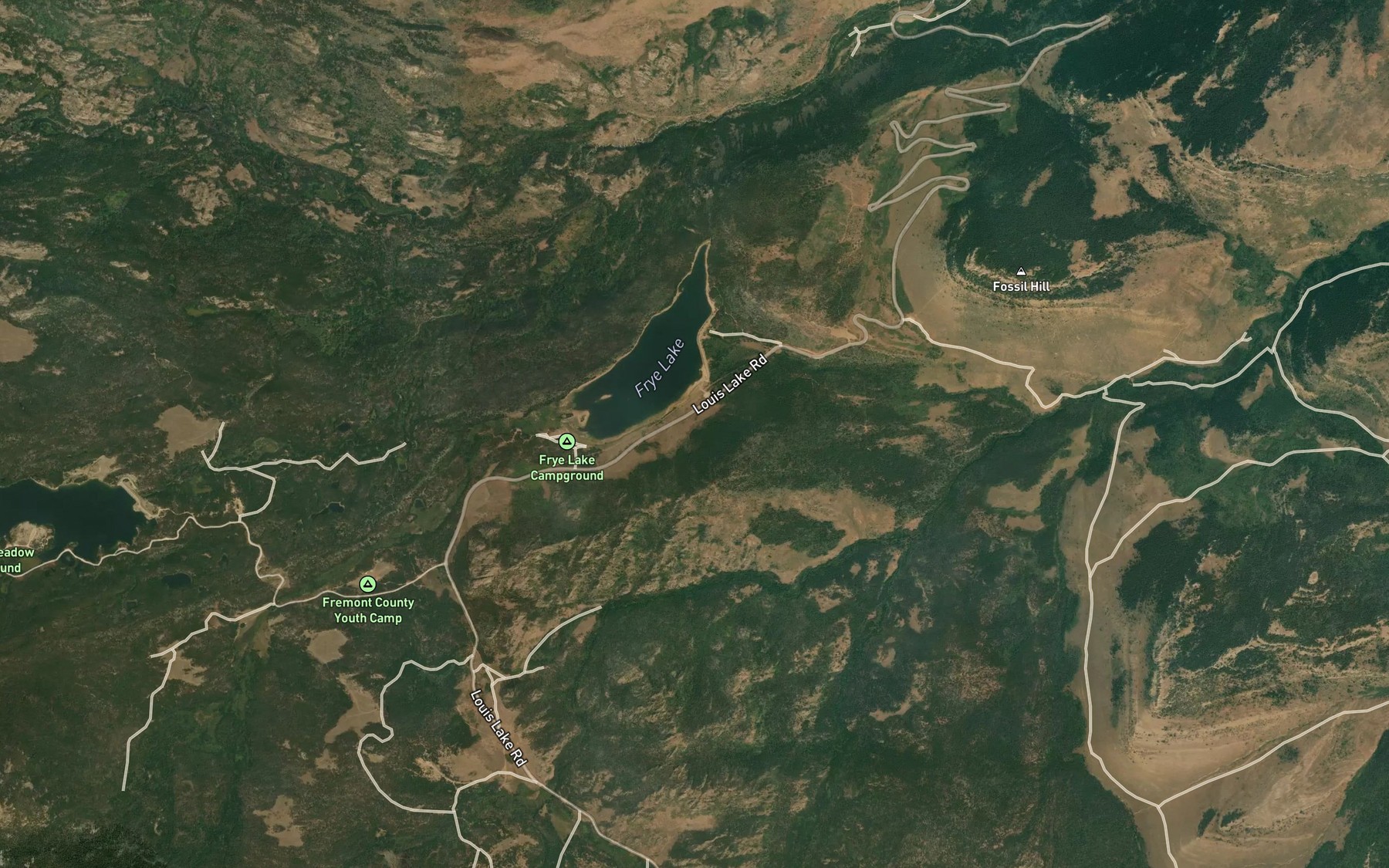 Satellite map of the Enterprise Reservoir