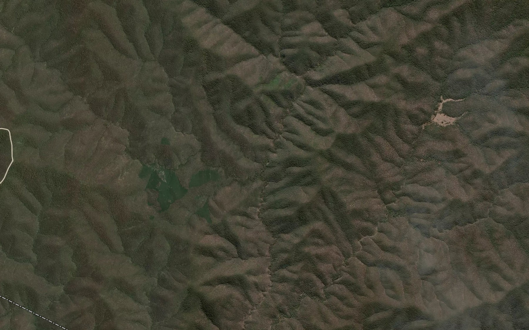 Satellite map of the Back Creek