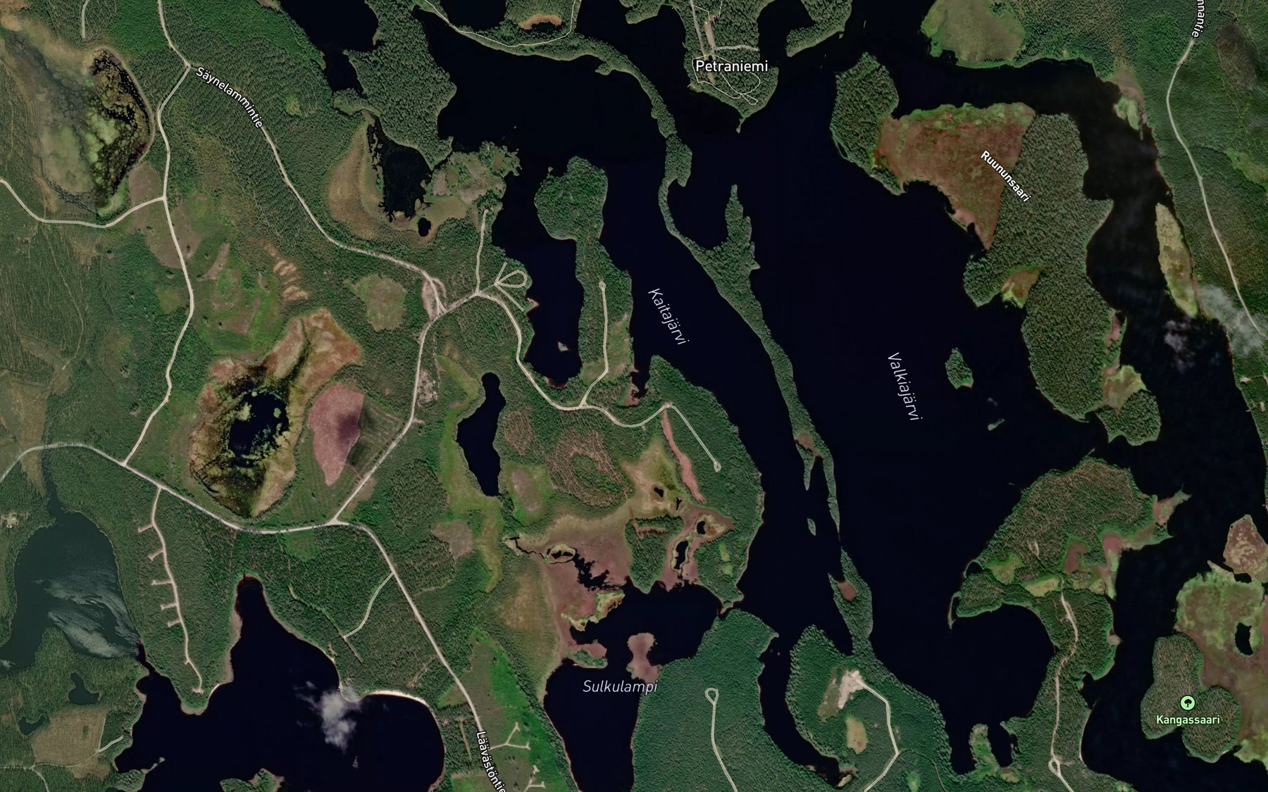 Satellite map of the Saarilahti