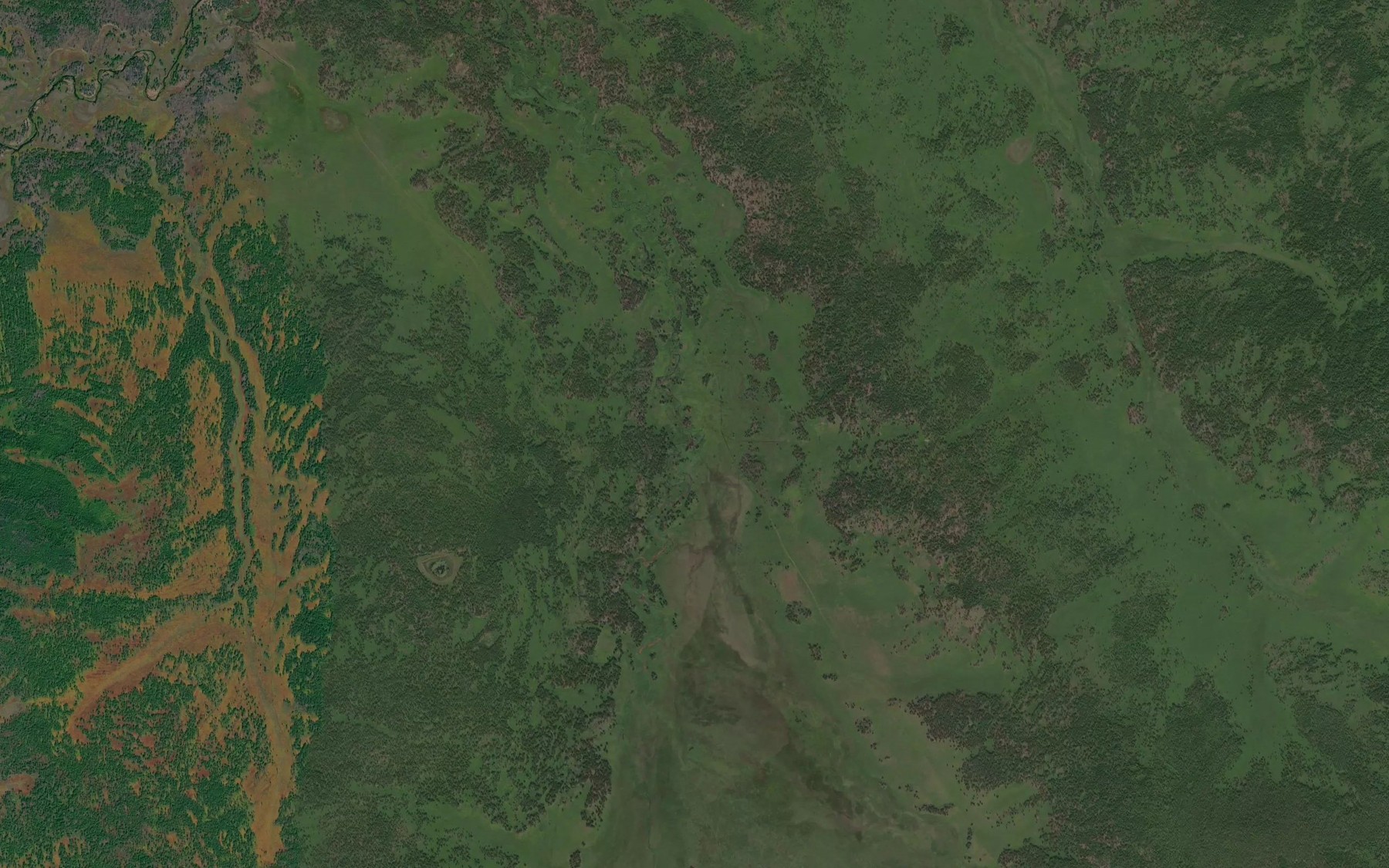 Satellite map of the Zhipkesen