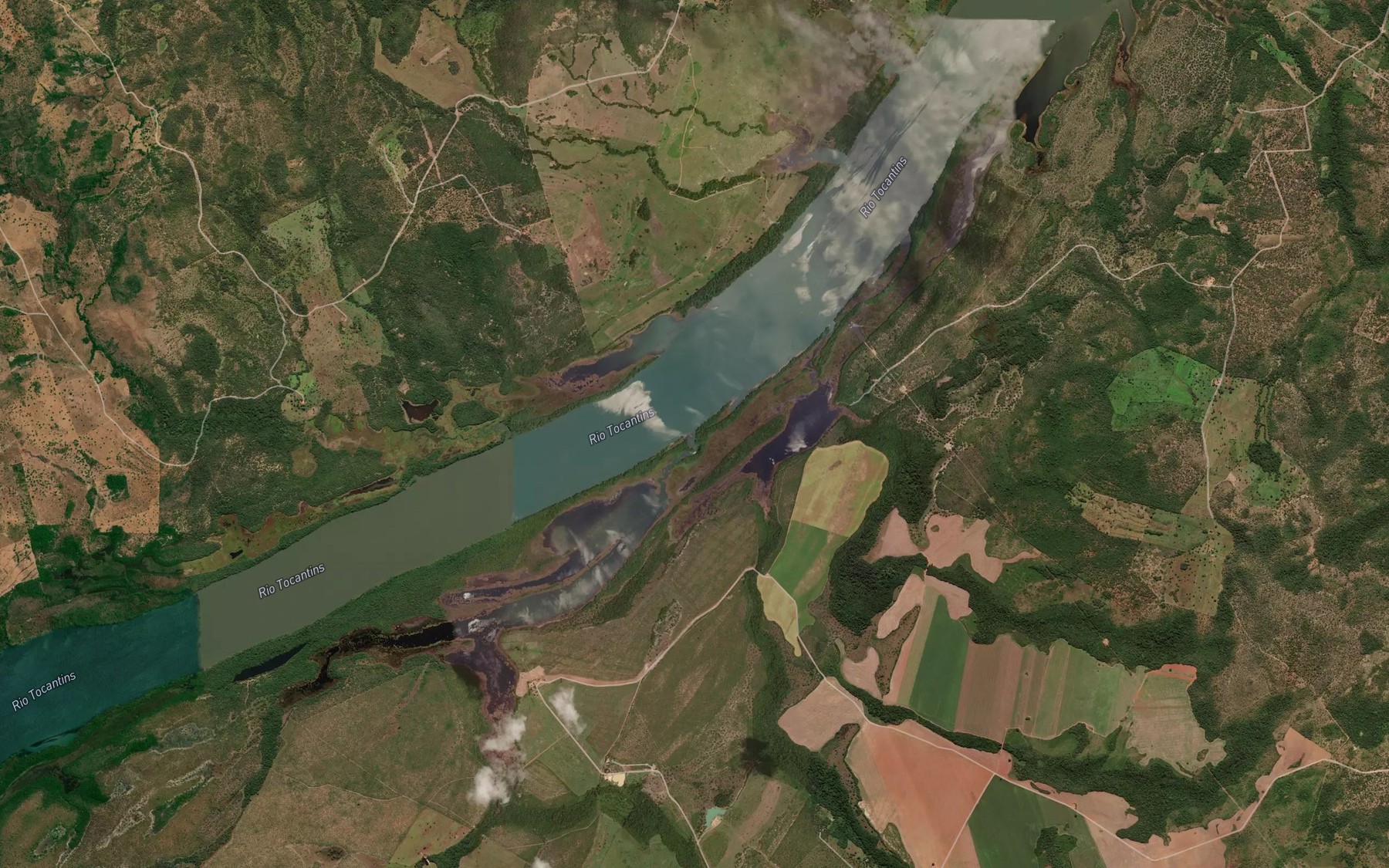 Satellite map of the Corrego Cangas