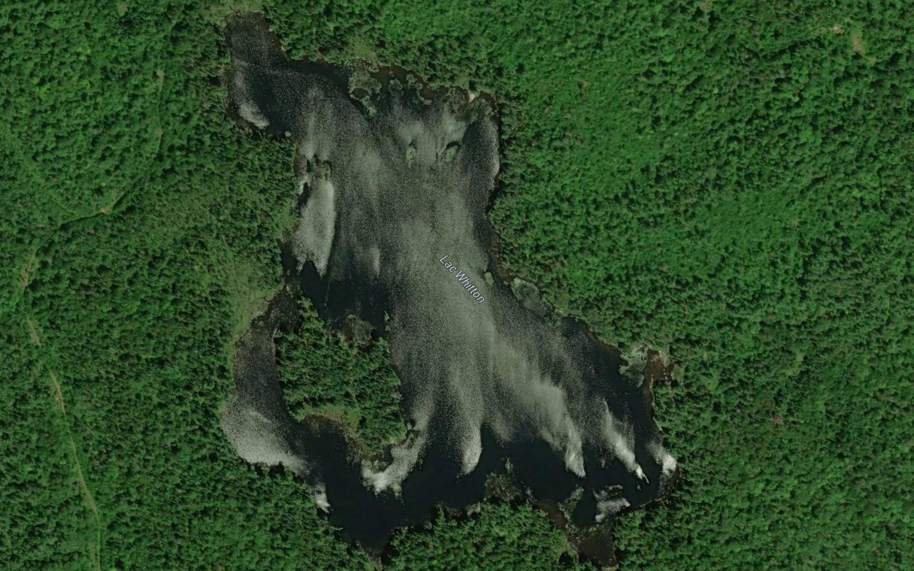 Satellite map of the Lac Whitton