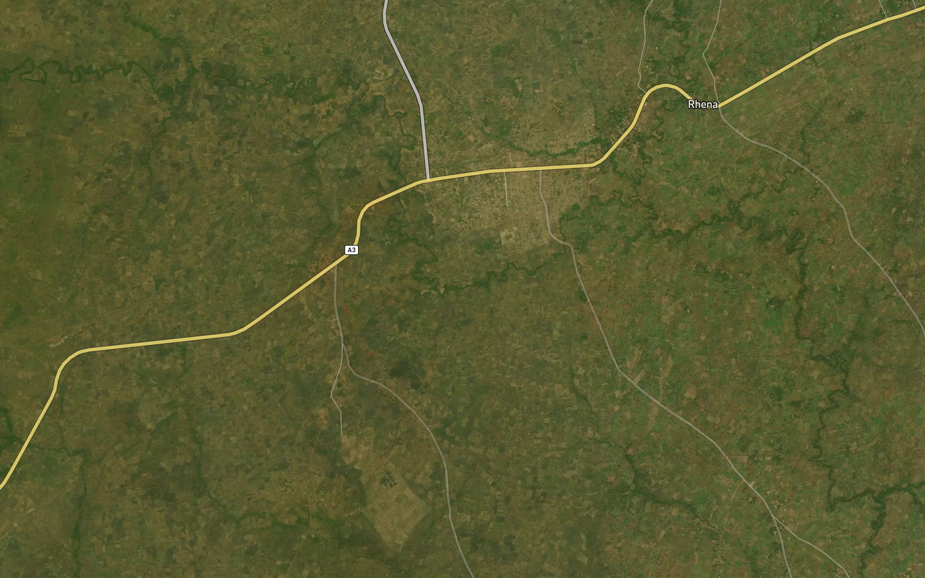 Satellite map of the River Okete