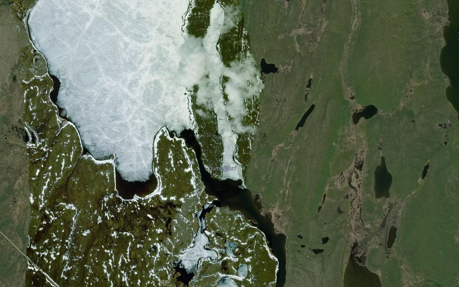 Satellite map of the Jumesjavri