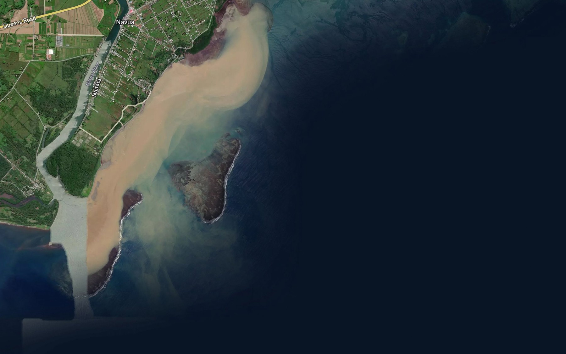 Satellite map of the Togoru Passage