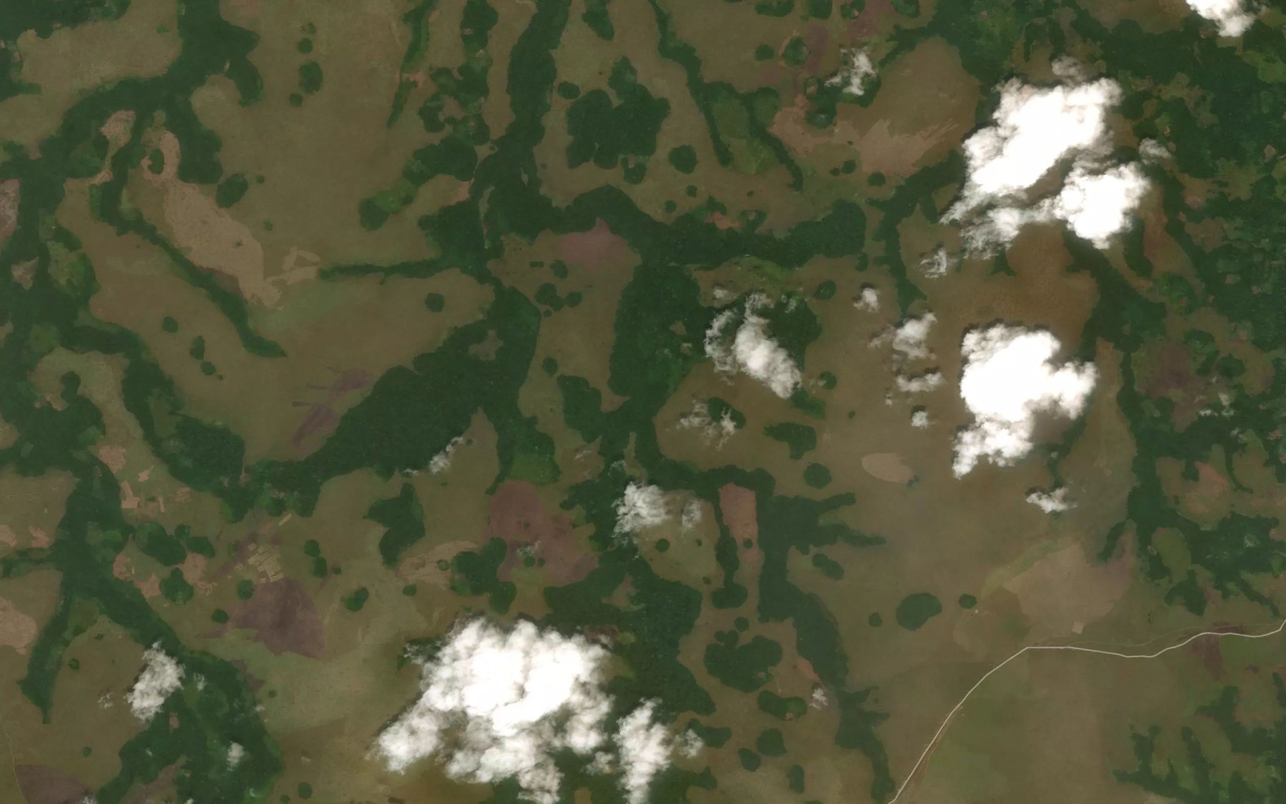Satellite map of the Akou
