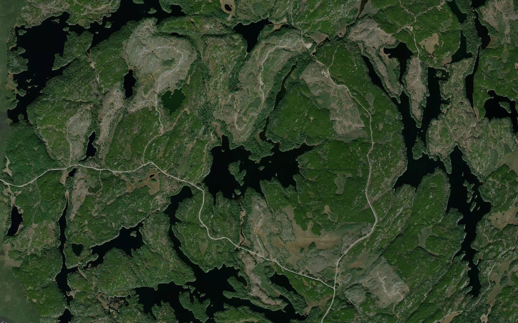 Satellite map of the Minnaweiskag Lake