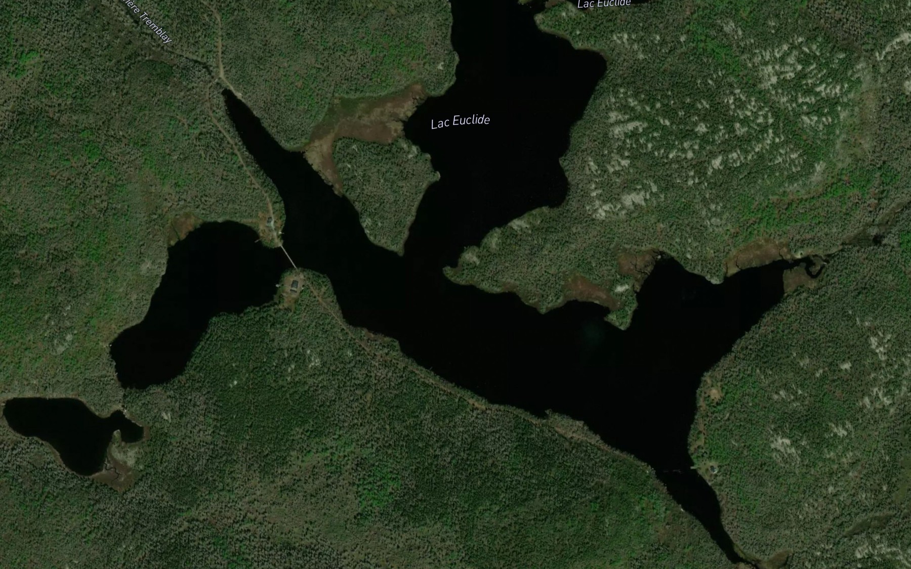 Satellite map of the Lac Euclide