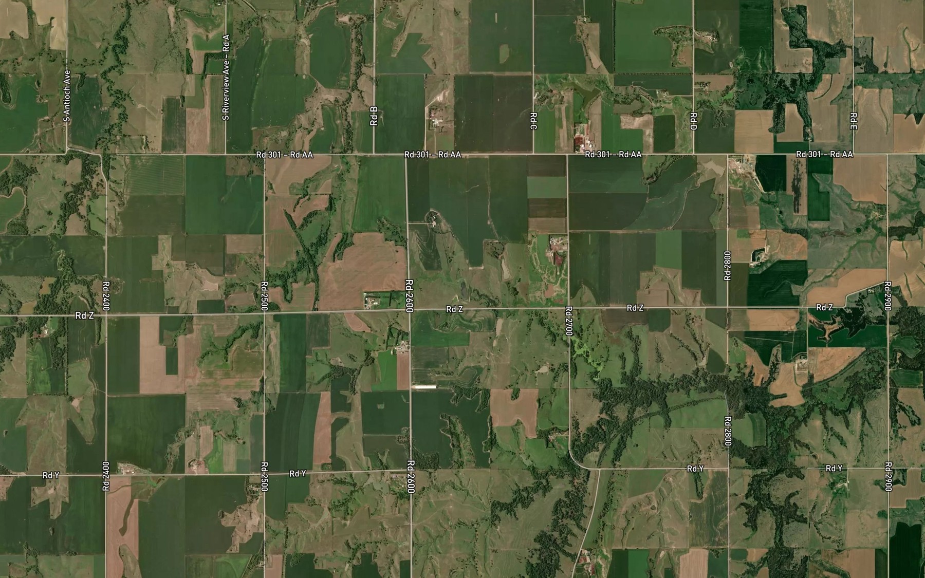 Satellite map of the Mazour Reservoir