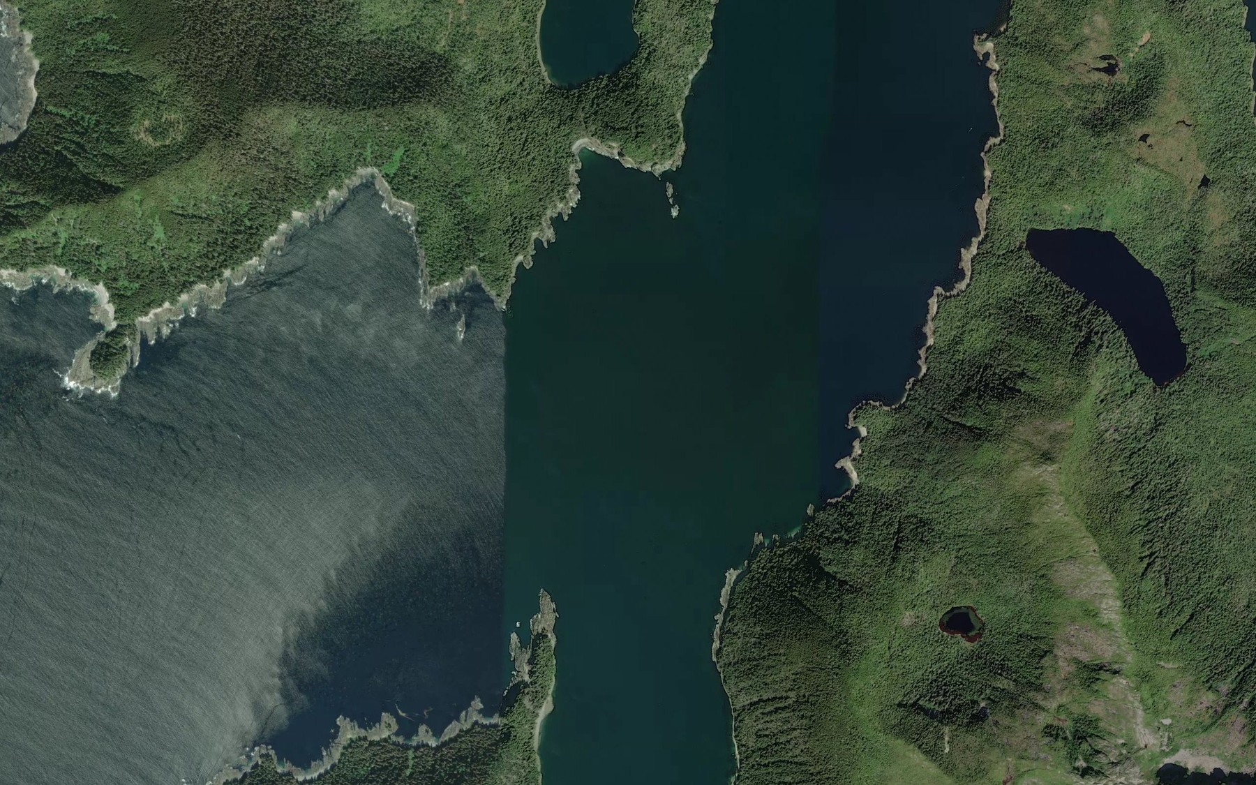 Satellite map of the Port Malmesbury