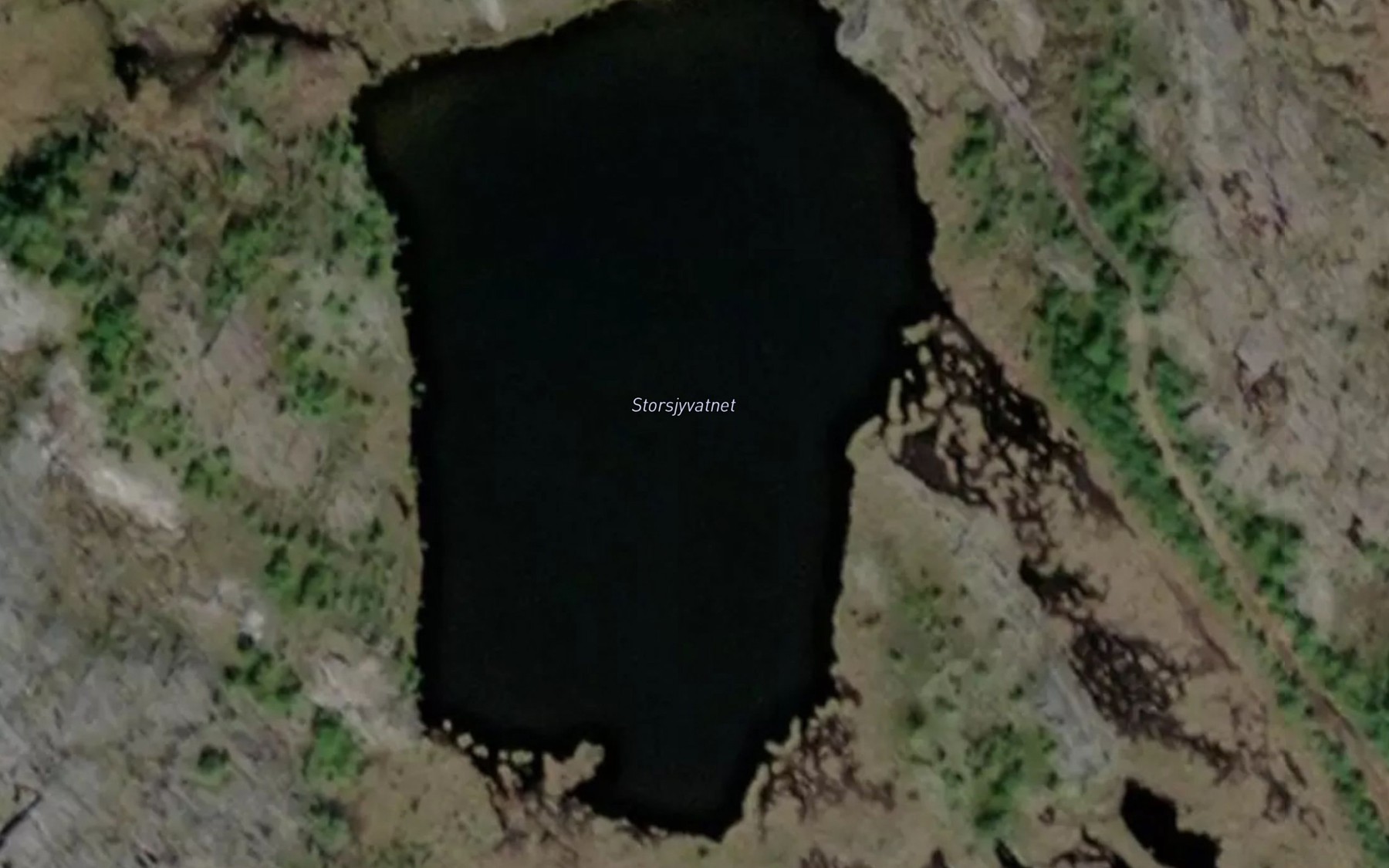 Satellite map of the Storsjyvatnet