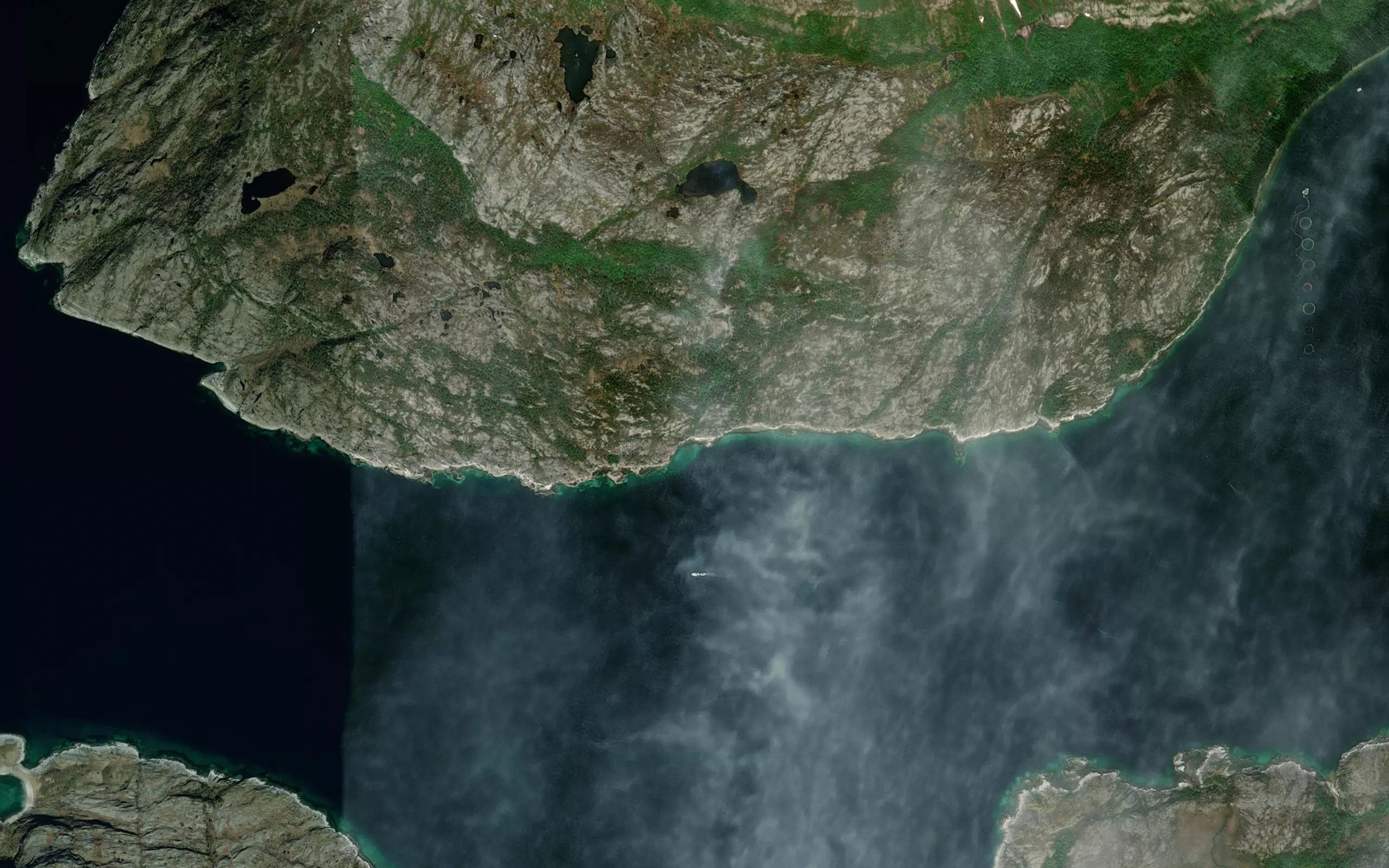 Satellite map of the Mulelva