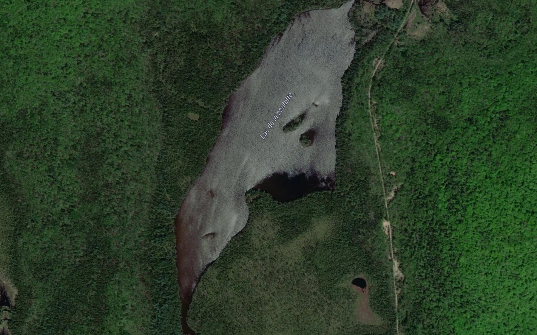 Satellite map of the Lac de la Bouette