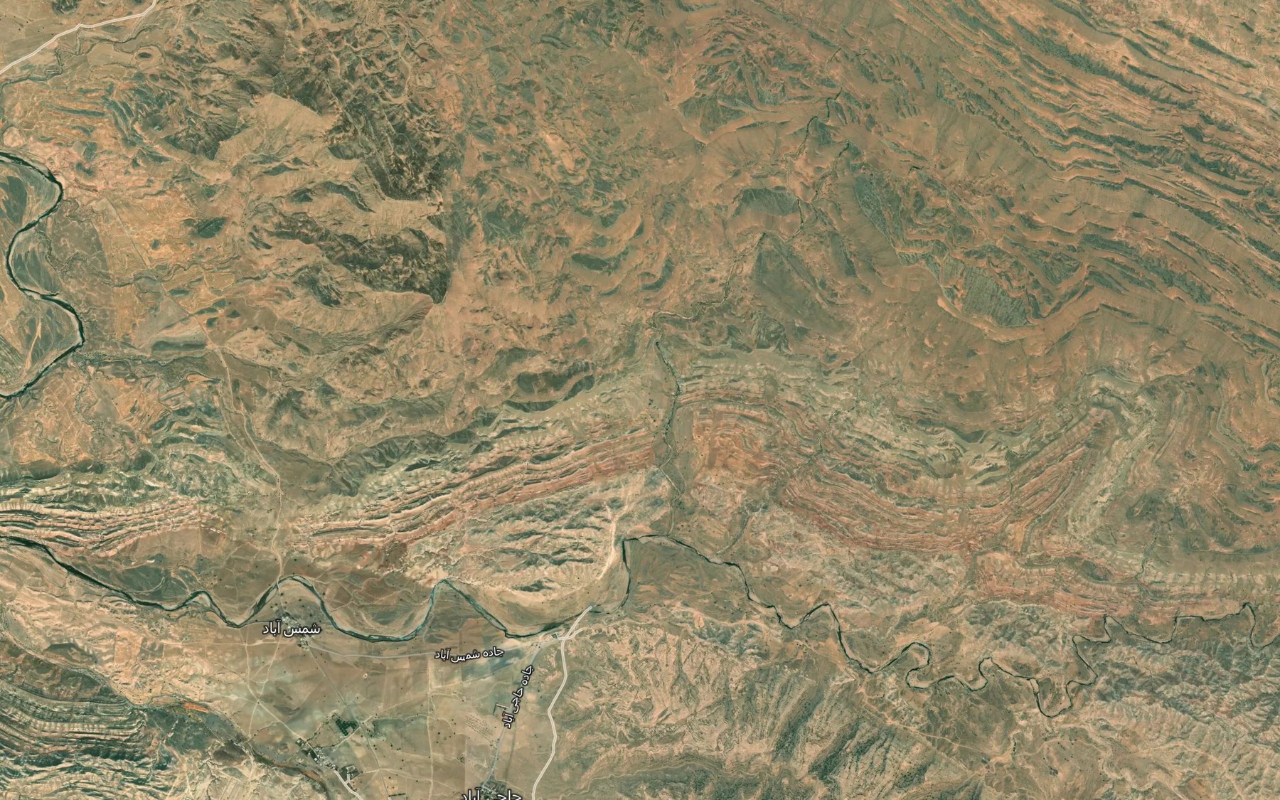 Satellite map of the Darreh-ye Ahangari