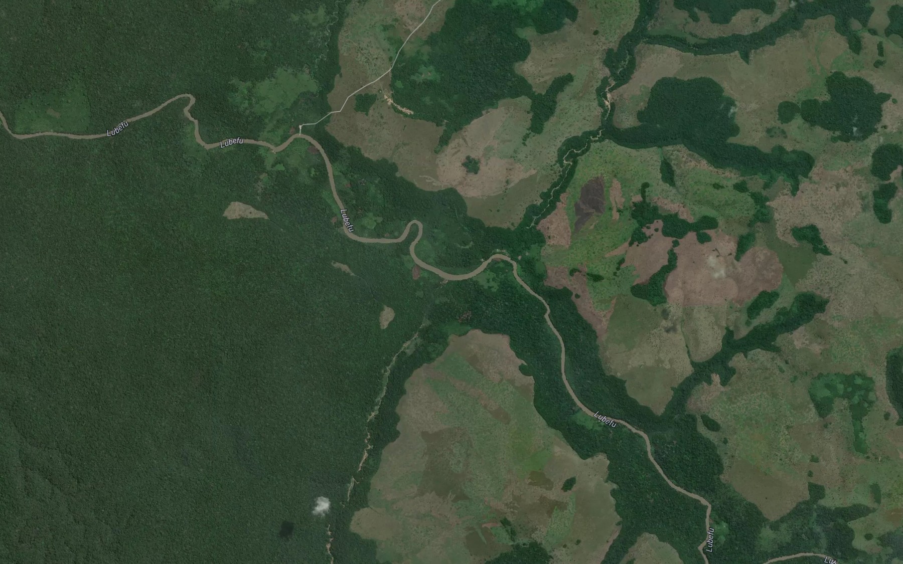 Satellite map of the Kimandji
