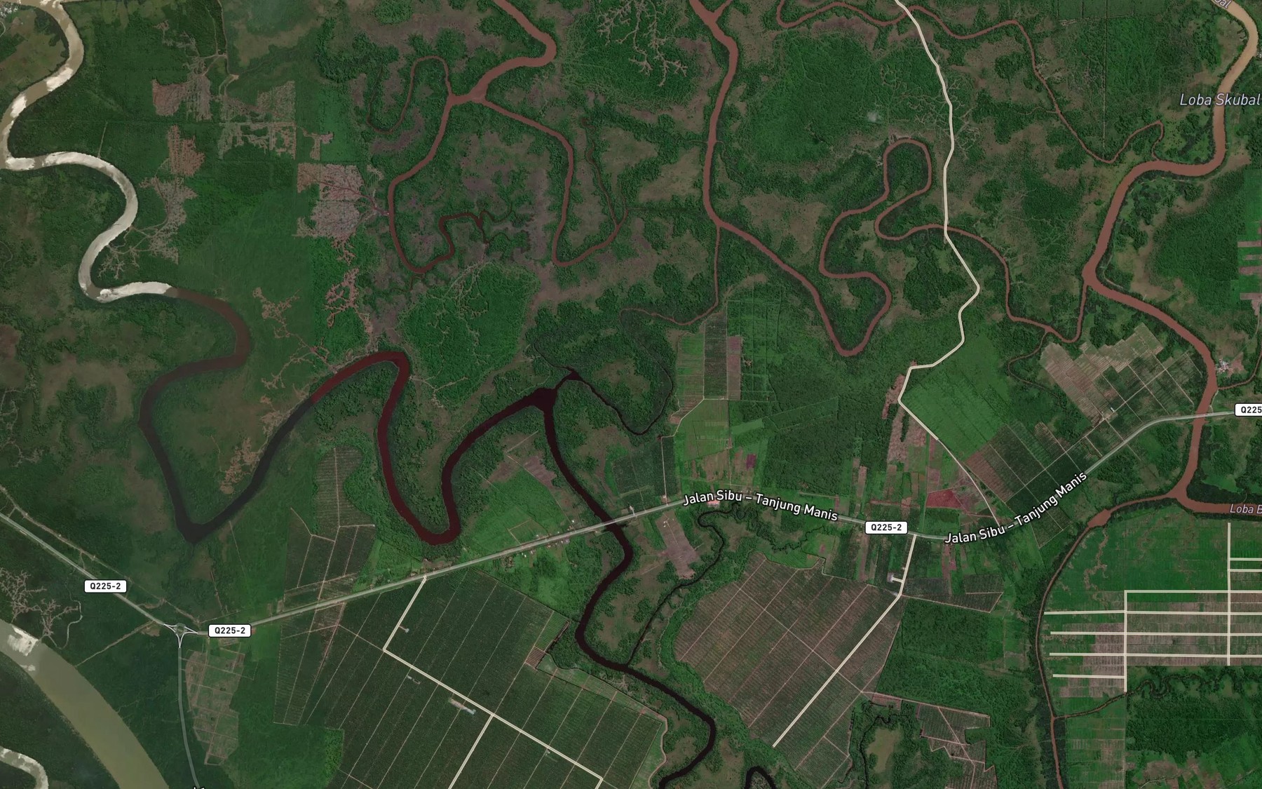 Satellite map of the Loba Mupung