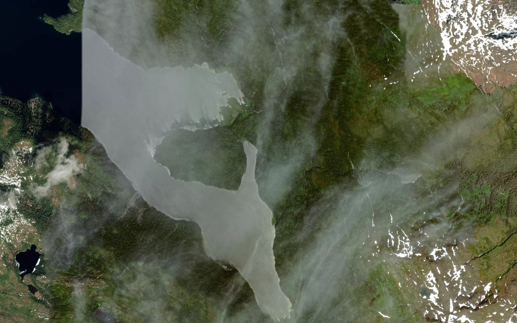 Satellite map of the Hidden Cove