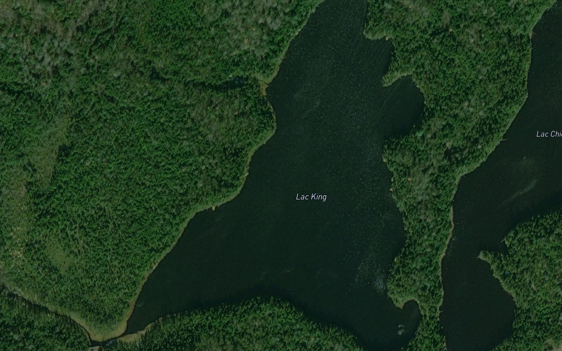 Satellite map of the Lac King