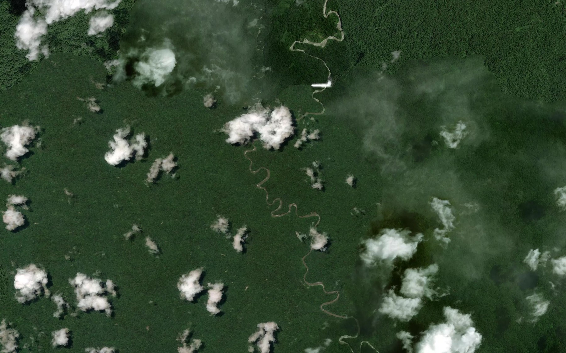 Satellite map of the No Creek
