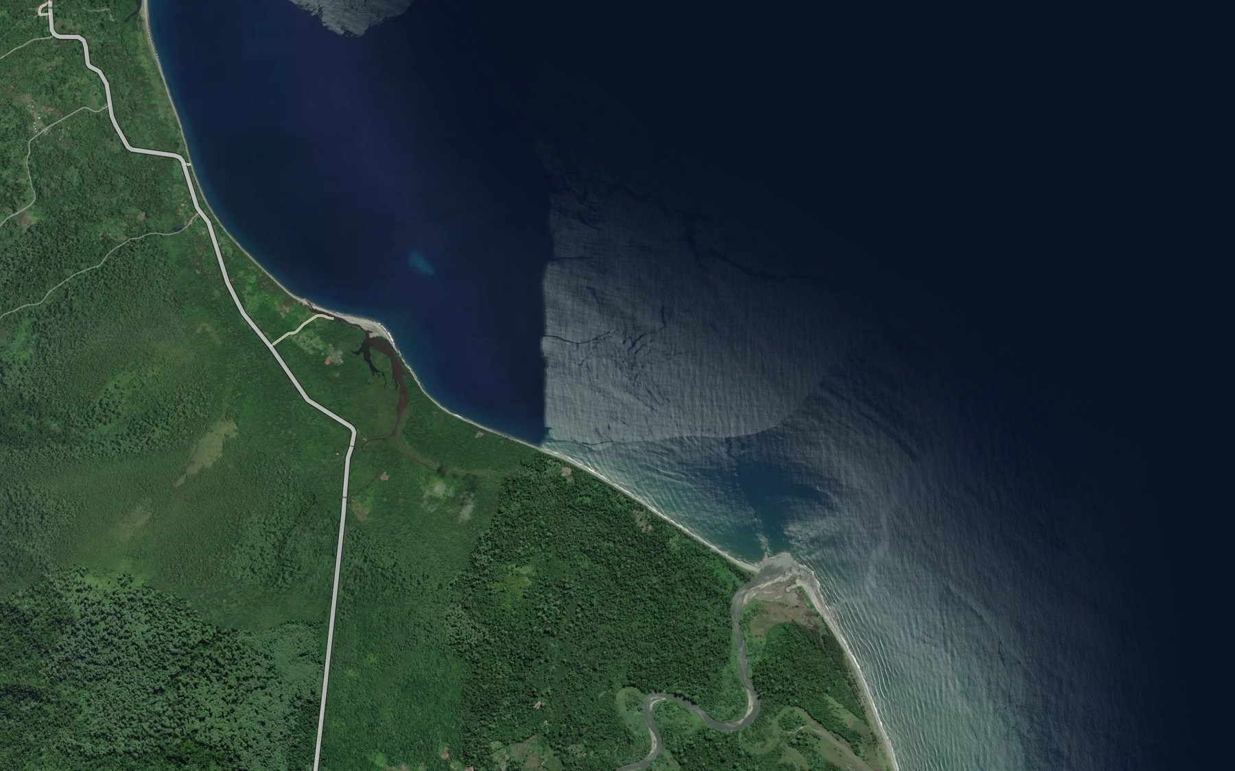 Satellite map of the Toimonapu Bay