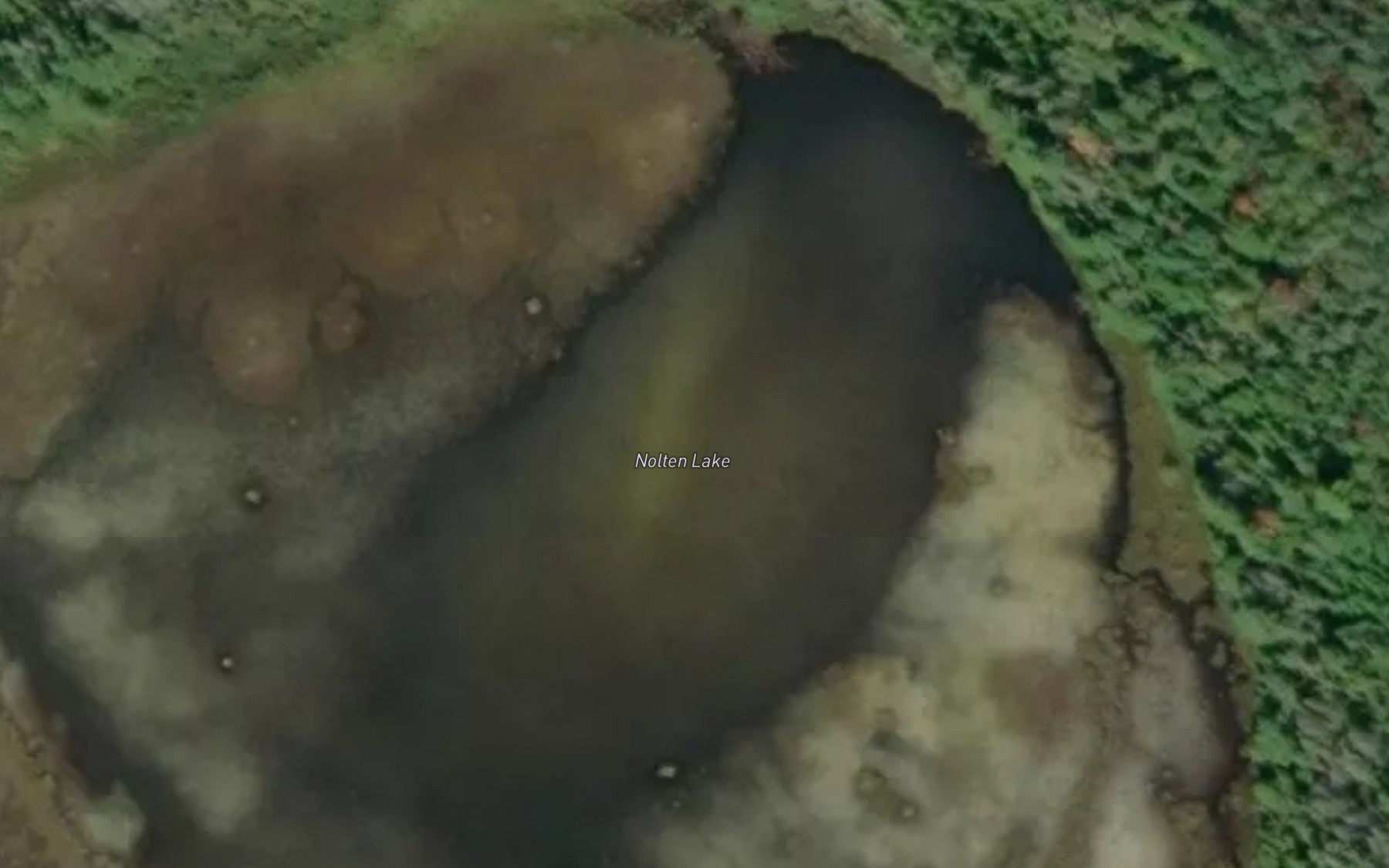 Satellite map of the Nolten Lake