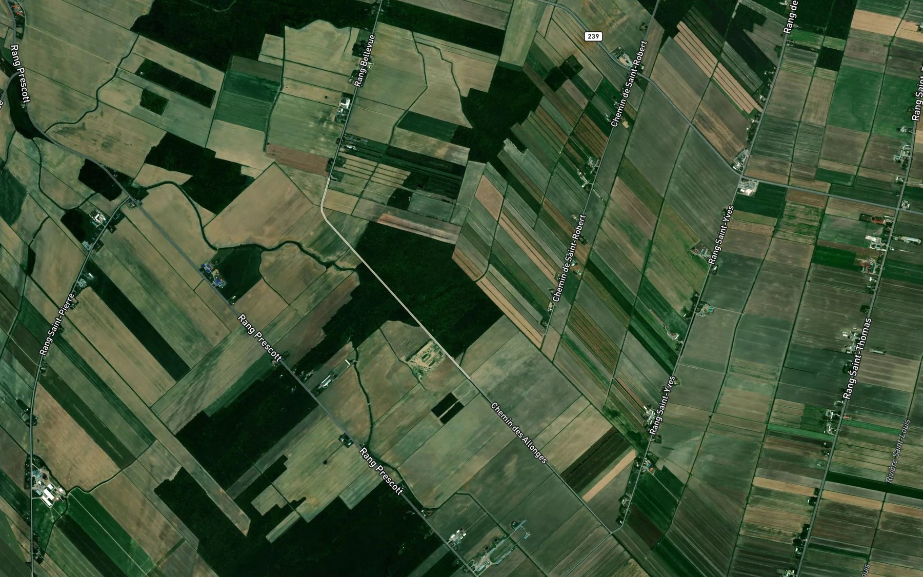 Satellite map of the Ruisseau Marcel-Roy