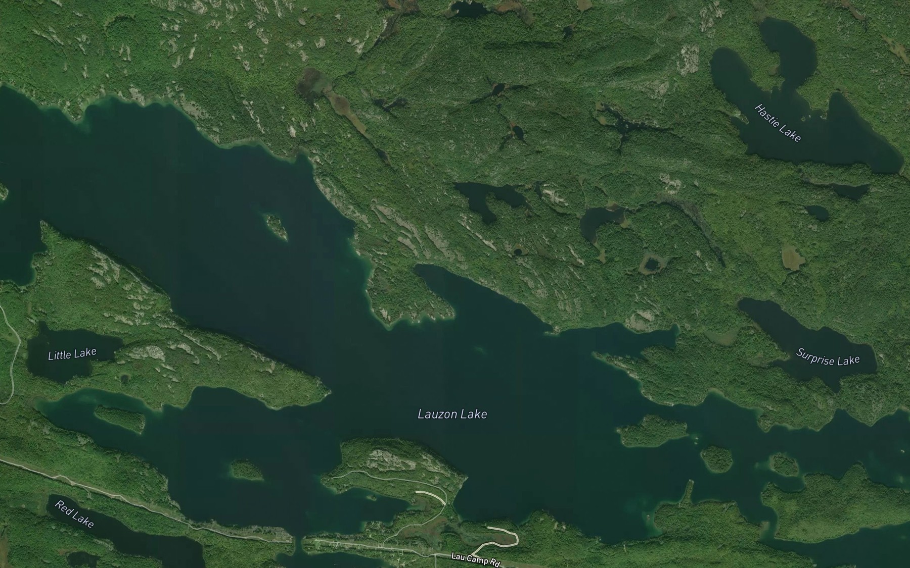 Satellite map of the Fisherman's Bay