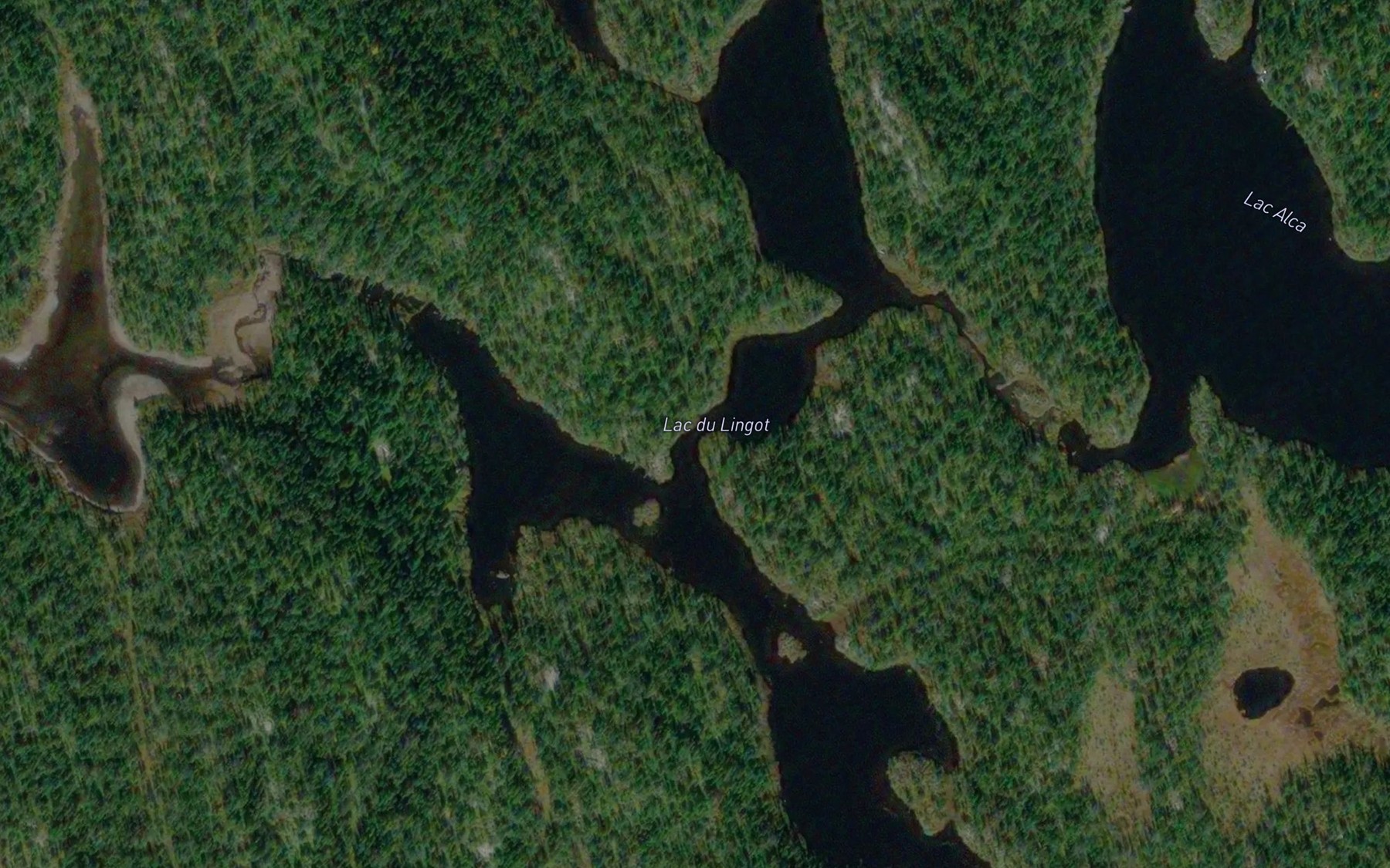 Satellite map of the Lac du Lingot