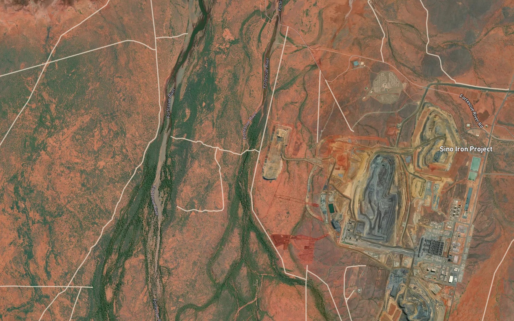 Satellite map of the Tom Bull Pool