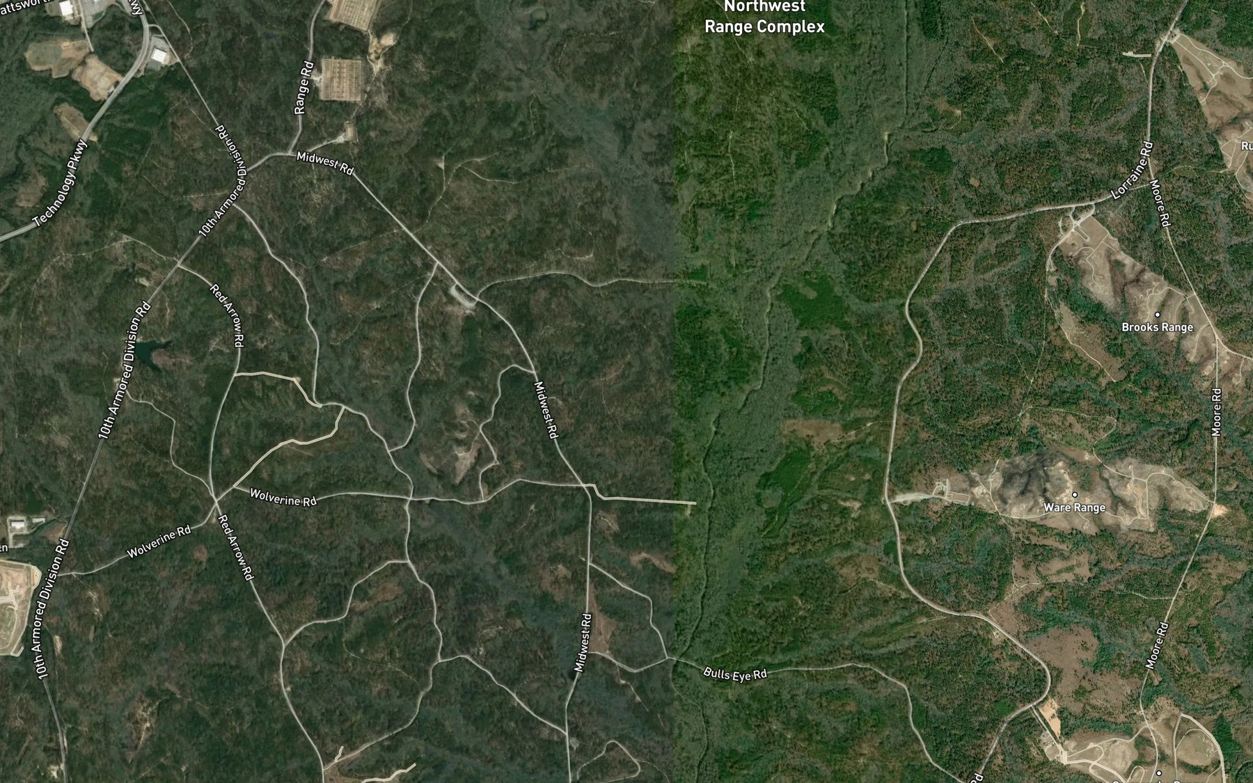 Satellite map of the Bull Creek Reservoir Number 26