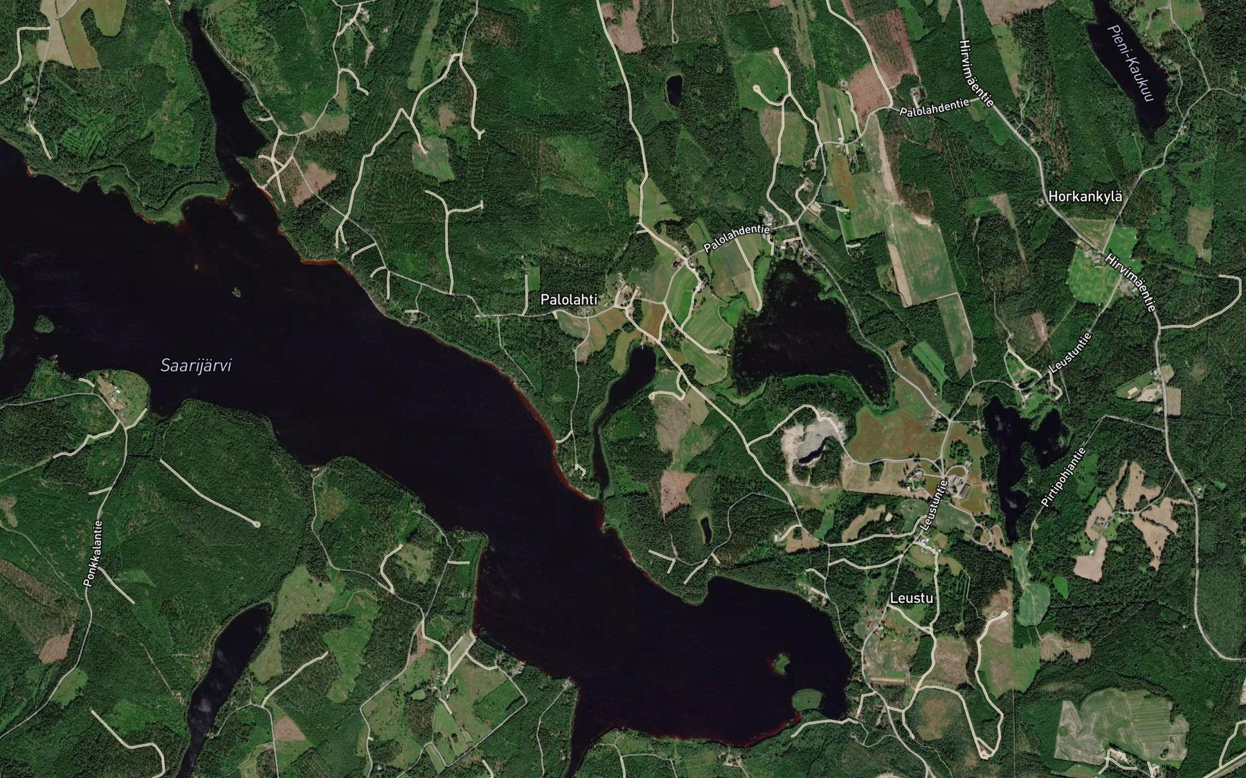 Satellite map of the Palolahti