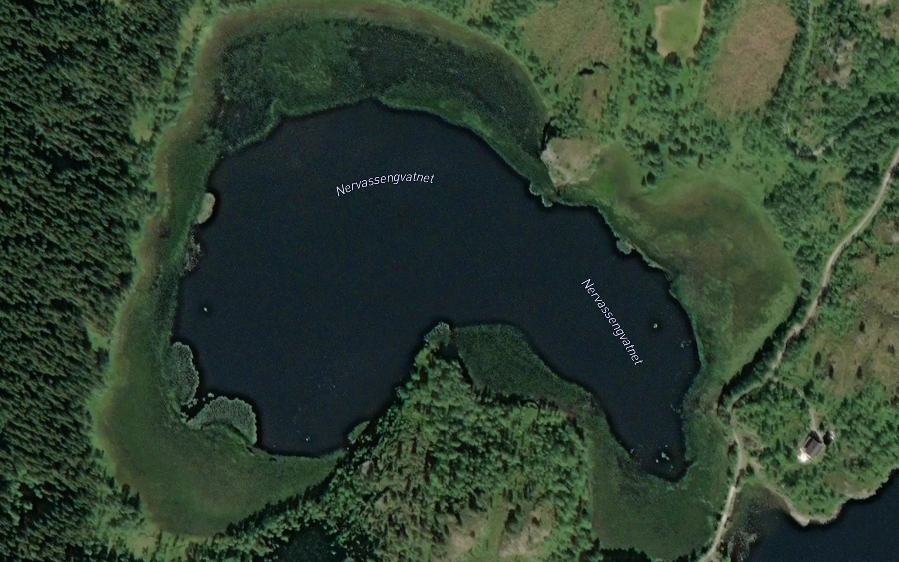 Satellite map of the Nervassengvatnet